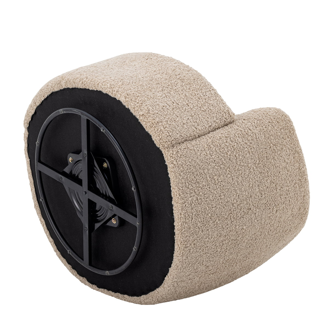 Bloomingville Loungesessel Sessel Wohnzimmer Beige Bocca Drehfunktion     B-Ware - 5711173332809