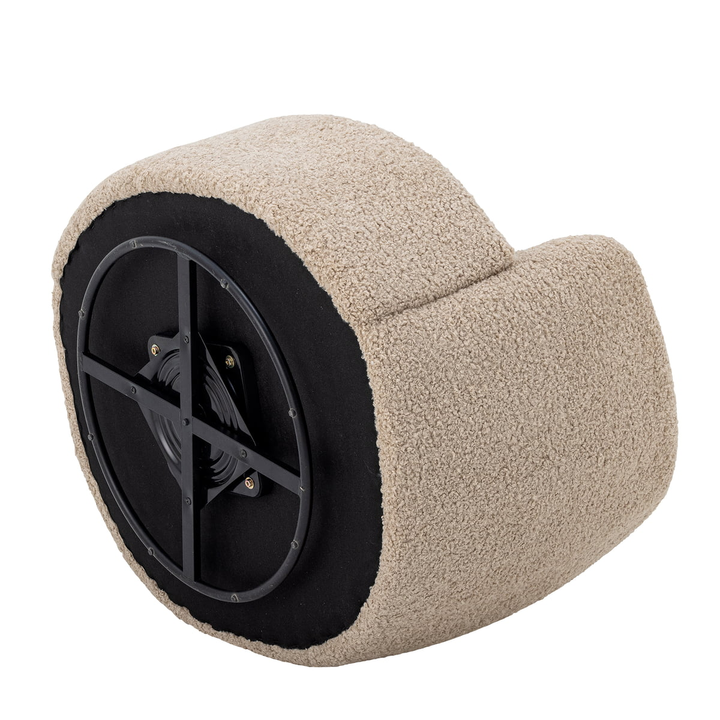 Bloomingville Loungesessel Sessel Wohnzimmer Beige Bocca Drehfunktion     B-Ware - 5711173332809