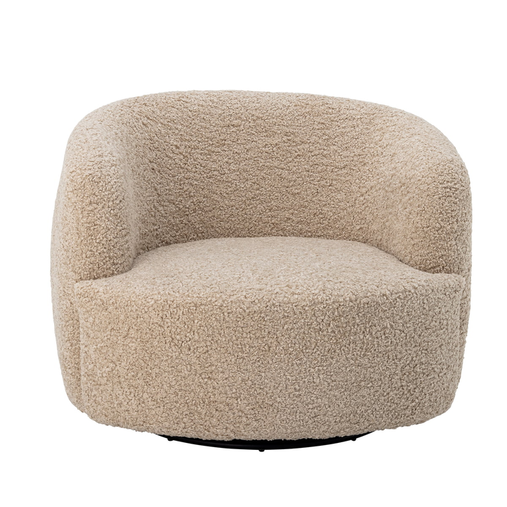 Bloomingville Loungesessel Sessel Wohnzimmer Beige Bocca Drehfunktion     B-Ware - 5711173332809