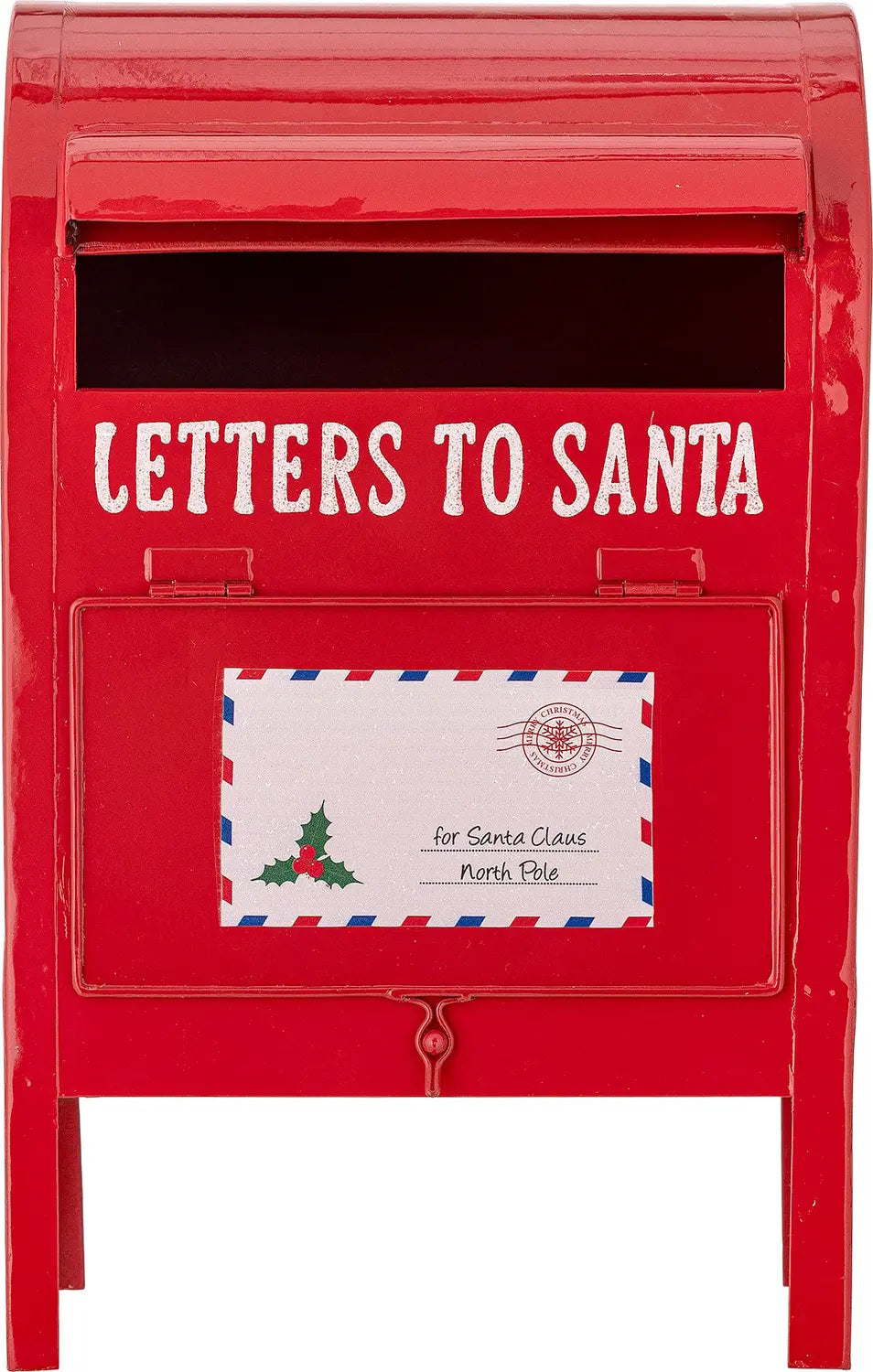 B-Ware Bloomingville Briefkasten Postkasten Weihnachtsdeko Dekoration Rot Eisen Carlo - 5711173346134