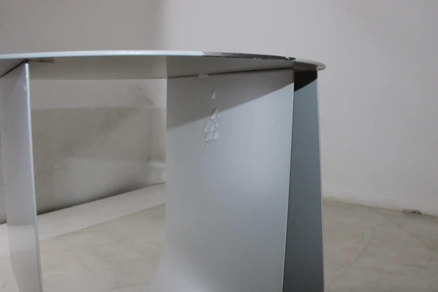 B-Ware Bloomingville Cher Beistelltisch Couchtisch Tisch Nachttisch ø43x H38cm Hellgrau - 5711173252275
