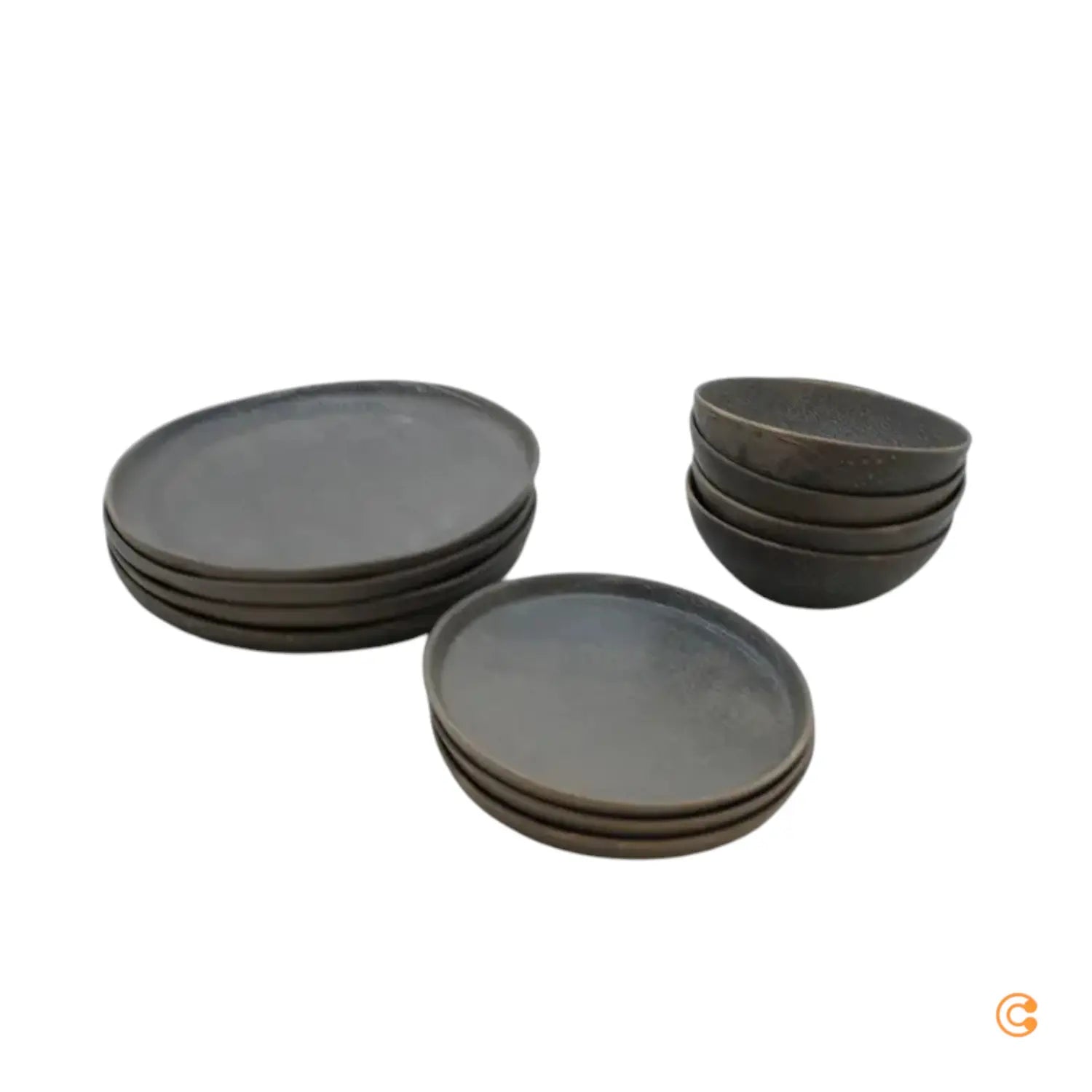 Bloomingville   Kendra Geschirrset Grau 12 Teilig Geschirr Siehe Text/Foto B-Ware - 5711173320073