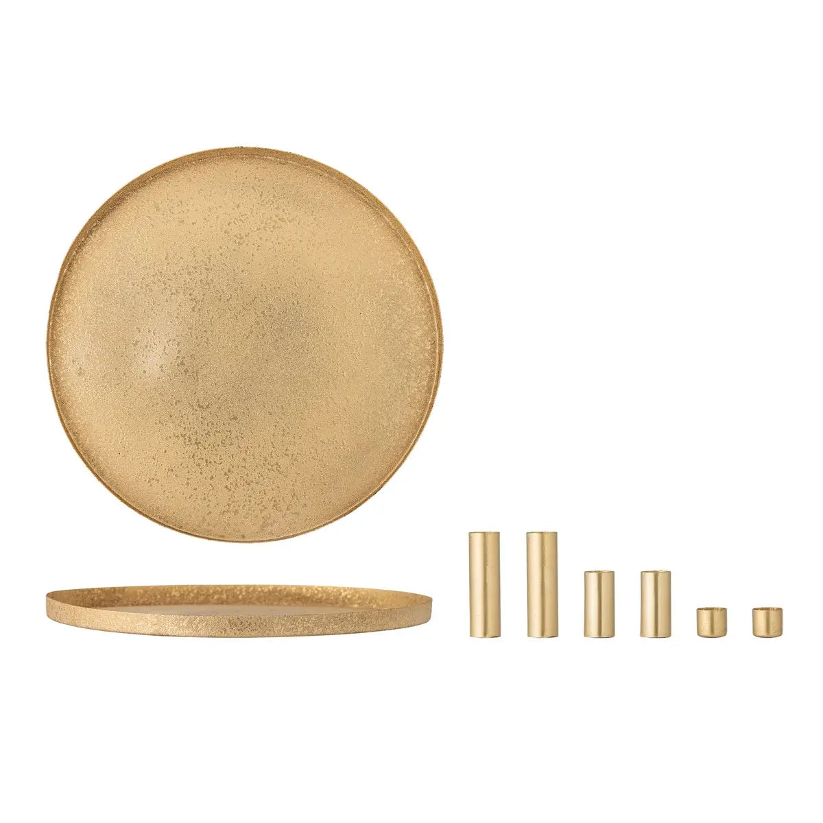 B-Ware Bloomingville Kerzenhalter Leuchter Maxime Gold Eisen Advent Tablett 30x8 Cm - 5711173346837