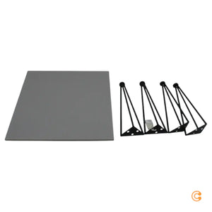 B-Ware Bloomingville Mundo Couchtisch Sofatisch 55x55 Cm Grau Schwarz Siehe Text/Foto