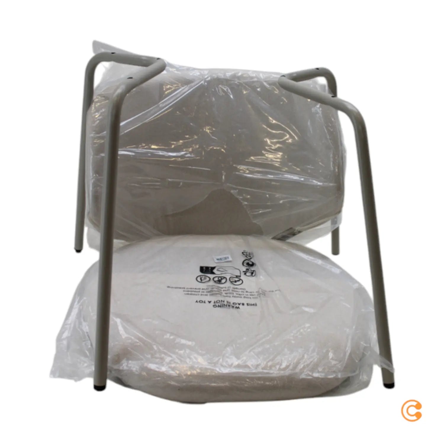 B-Ware Bloomingville   Ponte Stuhl Grau Möbel Sitzmöbel Esszimmerstuhl Siehe Text/Foto - 5711173334575