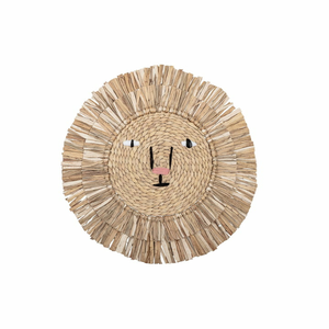 B-Ware Bloomingville Wanddekoration Löwe Wohnzimmer Dekoration Wanddeko Dekolöwe ø 63cm