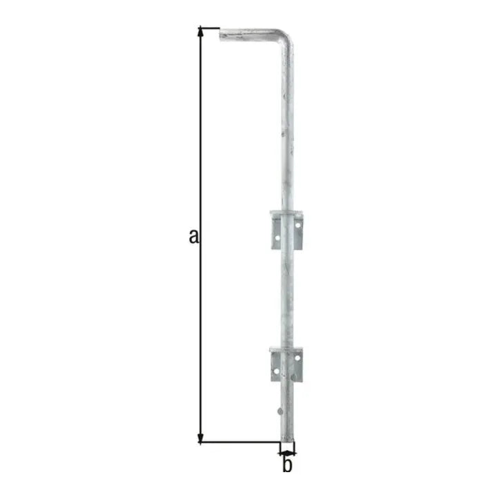 B-Ware Gah Bodenschieber Riegel Verzinkt Führungswinkel Tor 500mm 16mm 40mm 2 Stück - 4004338211042