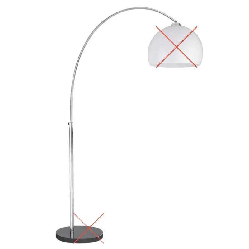 B-Ware Arcos Bogenleuchte Stehlampe Wohnzimmer Bogenleuchte Silber Siehe Text/Foto - 5013874369970