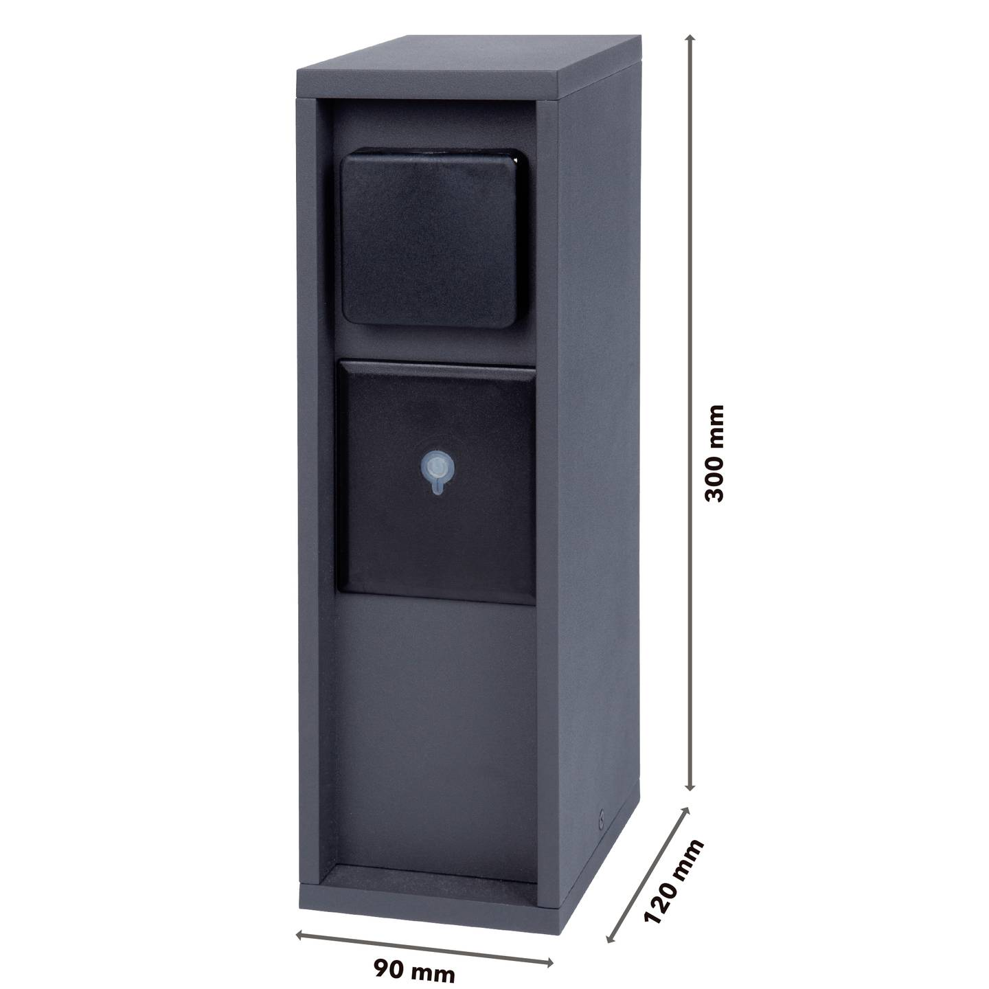 B-Ware Bold 10620 Gartensteckdose Außensteckdose Stromverteiler Anthrazit Mit Timer App - 4260663519424