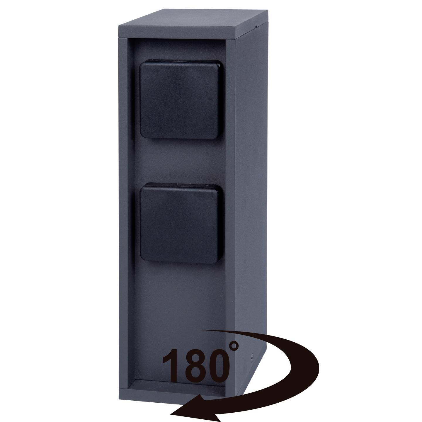 B-Ware Bold 10620 Gartensteckdose Außensteckdose Stromverteiler Anthrazit Mit Timer App - 4260663519424