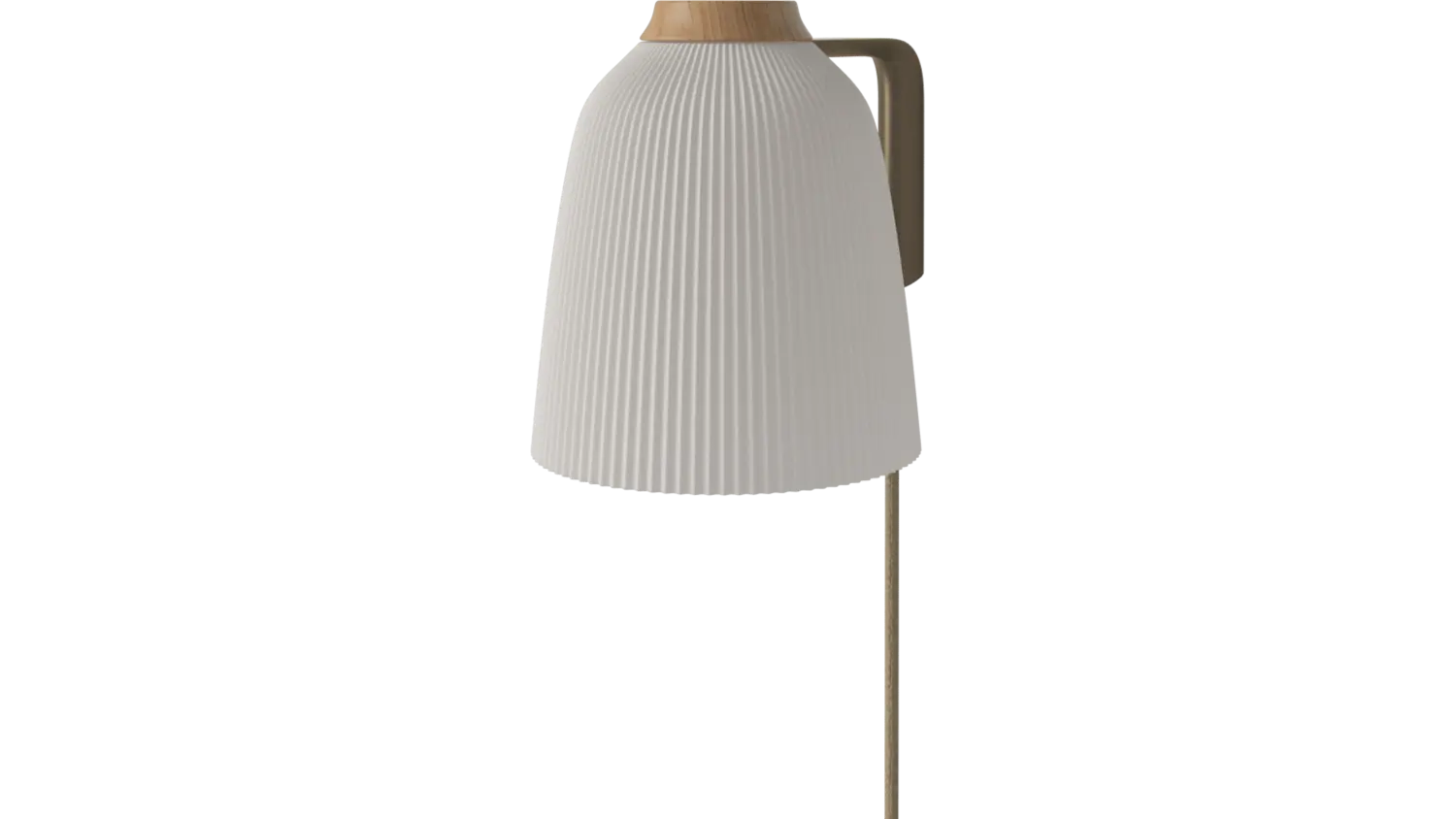 B-Ware Bolia Campa Wandlampe Leuchte Opalglas Matt Eiche Geölt 14 Cm Amber Kabel - 5702410502772