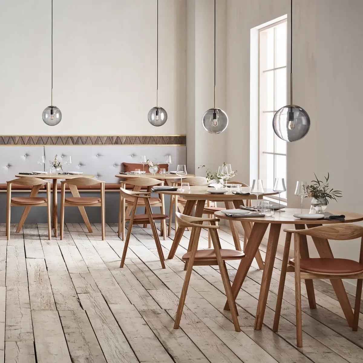 B-Ware Bolia Pendelleuchte Hängelampe Orb Glas Schwarz Matt Rauchgrau 20 Cm Stahl - 5702410295407