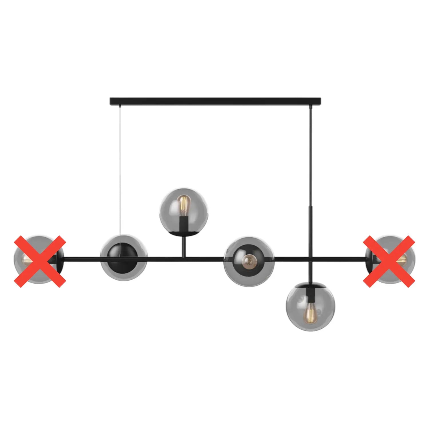 C-Ware Bolia Orb Stabpendelleuchte Hängeleuchte Pendelleuchte Led Siehe Text/Foto - 5702410295346