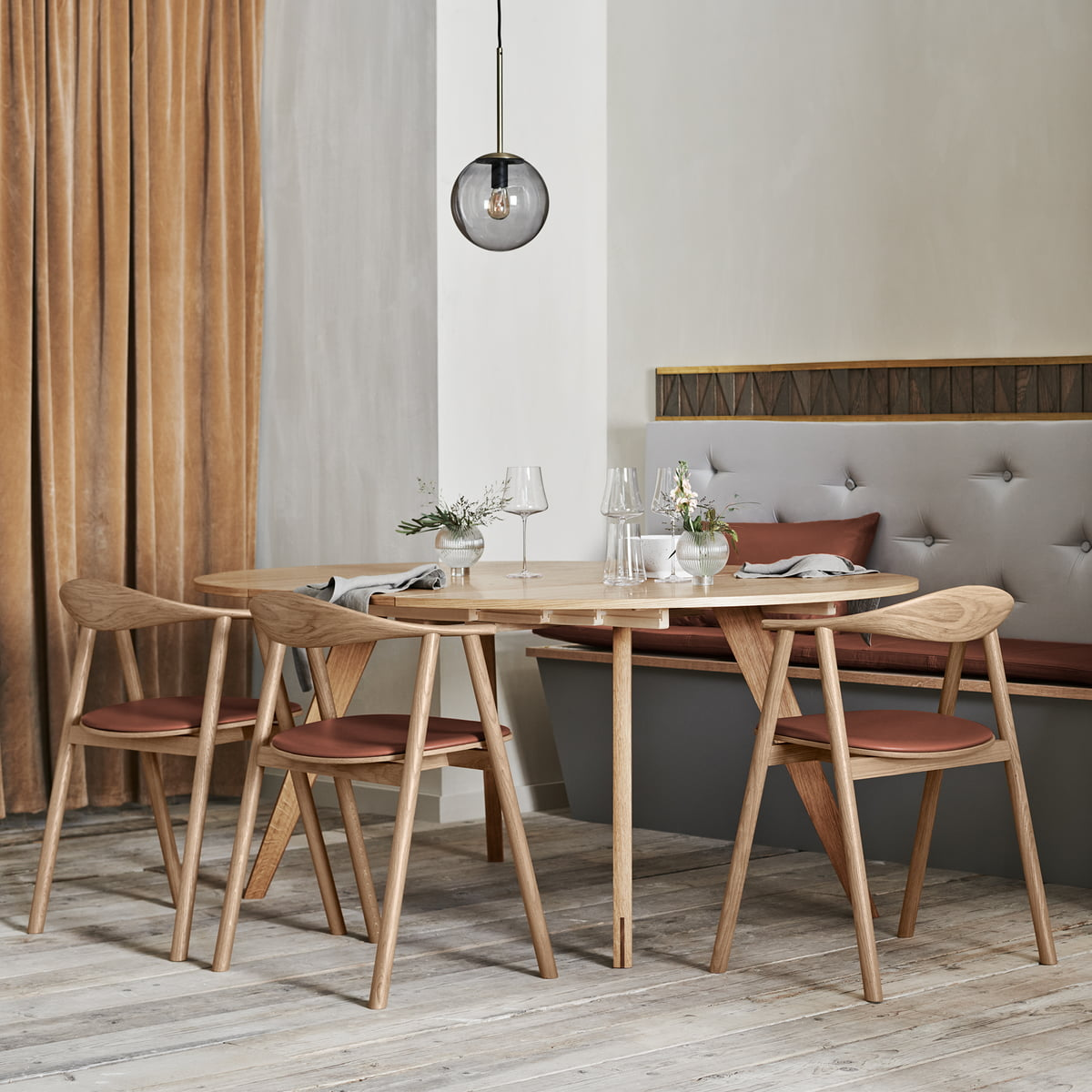 Bolia Armlehnstuhl Stuhl Sitz Sitzmöbel Swing Esszimmerstuhl Holz Eiche Geölt B-Ware - 4251384253919
