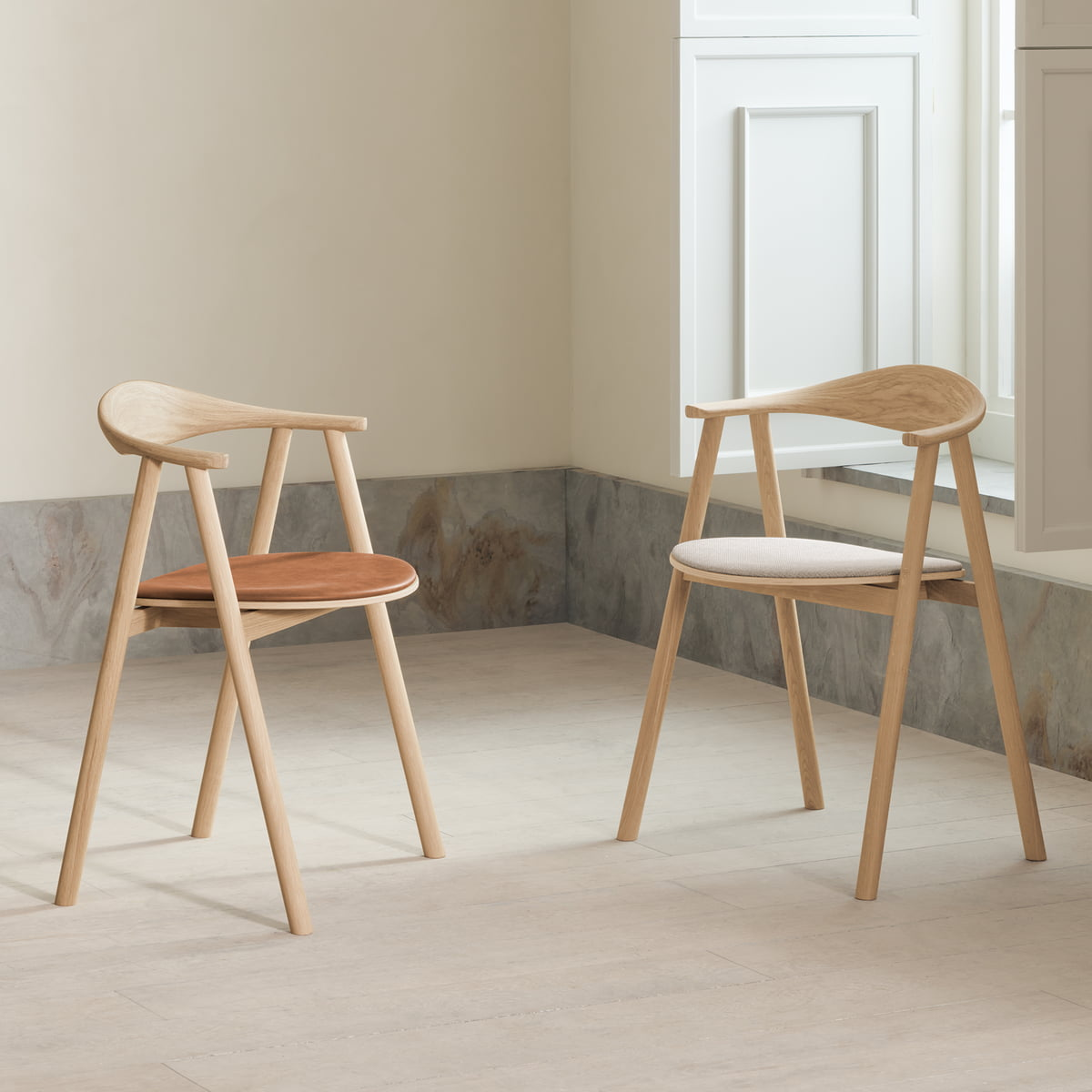 Bolia Armlehnstuhl Stuhl Sitz Sitzmöbel Swing Esszimmerstuhl Holz Eiche Geölt B-Ware - 4251384253919