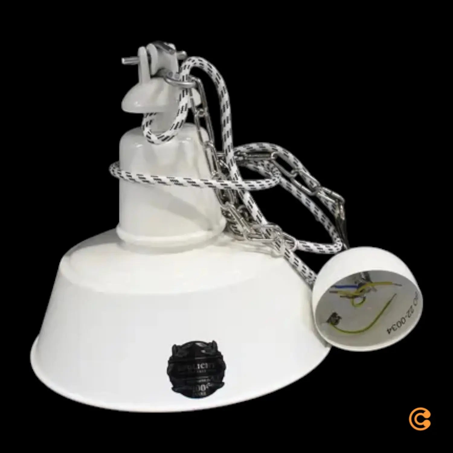 B-Ware Bolich Klassikleuchte Hängelampe Weiß Innenbeleuchtung Modern ø 40 Cm Stahlblech - 1565002