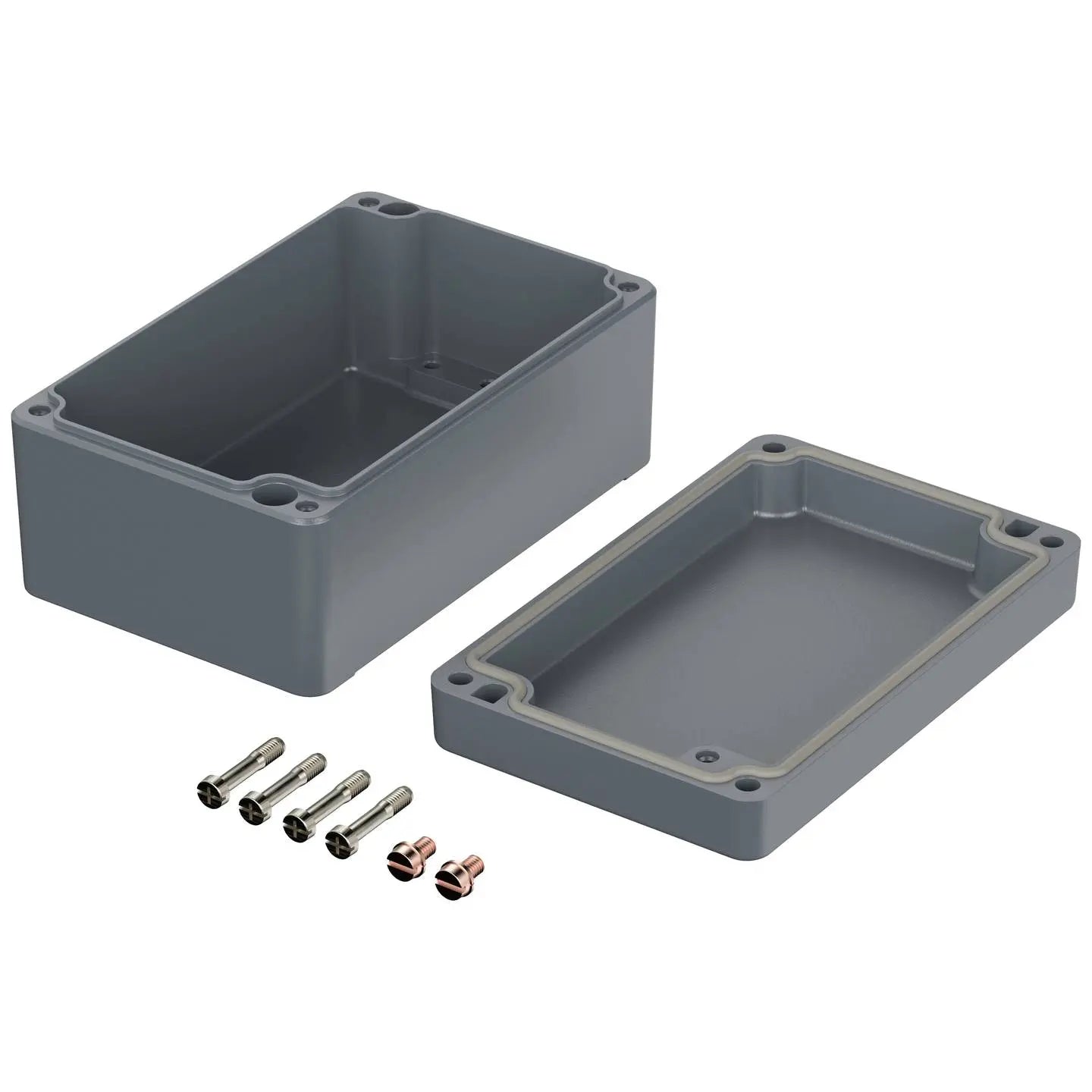 B-Ware Bopla Gehäuse Kasten Industrie Box Aluminium Silber Grau Euromas A 110 125x80x57 - 4016138128802