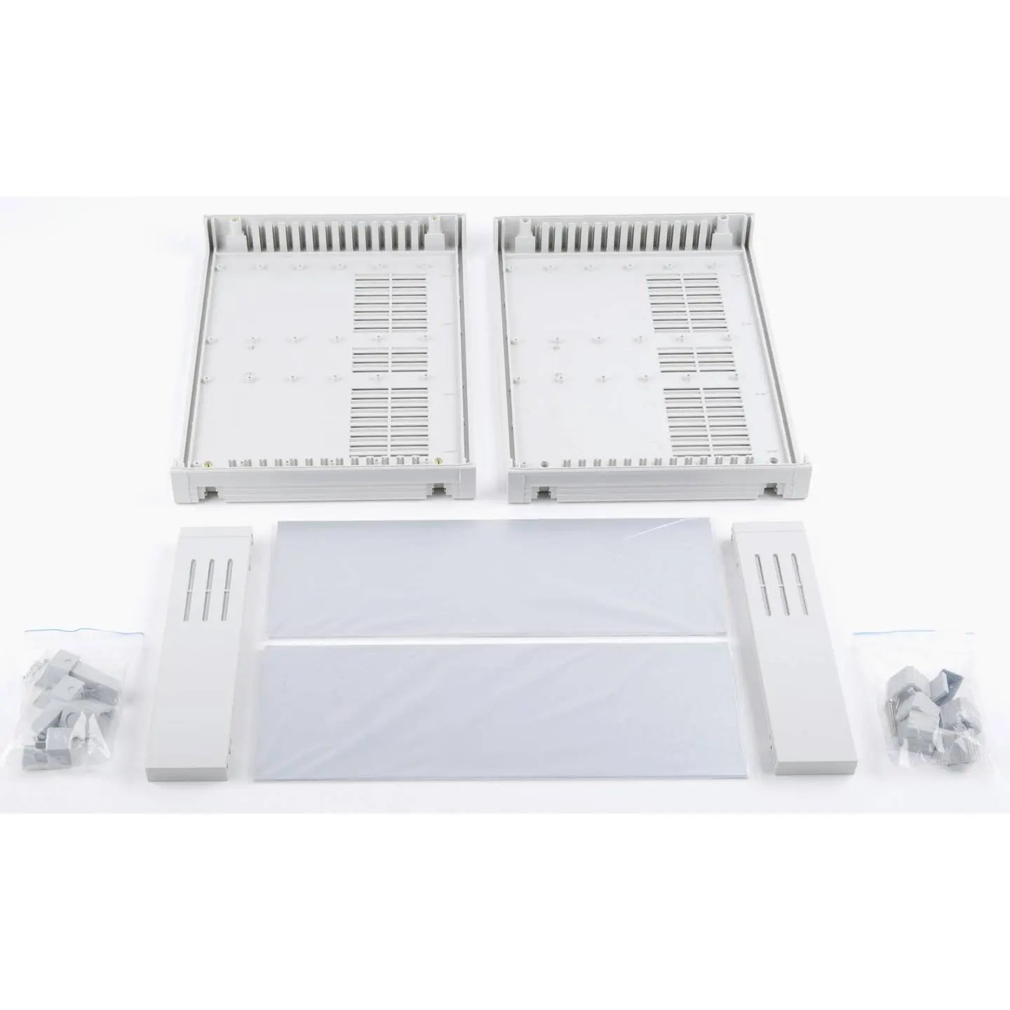 B-Ware Bopla Tischgehäuse Gehäuse Set Um 62018 L Abs Lichtgrau Aufbausatz Aluminium - 4049505669158