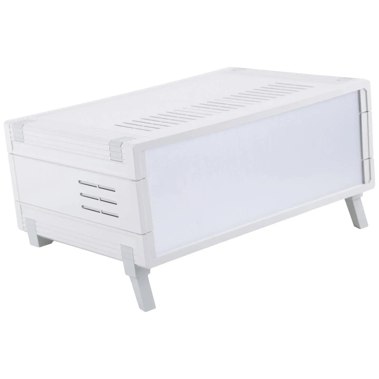 B-Ware Bopla Tischgehäuse Gehäuse Set Um 62018 L Abs Lichtgrau Aufbausatz Aluminium - 4049505669158