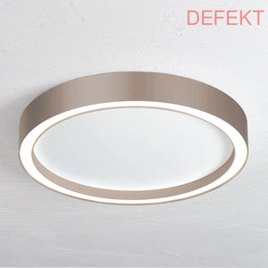 D-Ware Bopp Deckenleuchte Lampe Led Aura Rund Aluminium Weiß Taupe Wohnraumleuchte