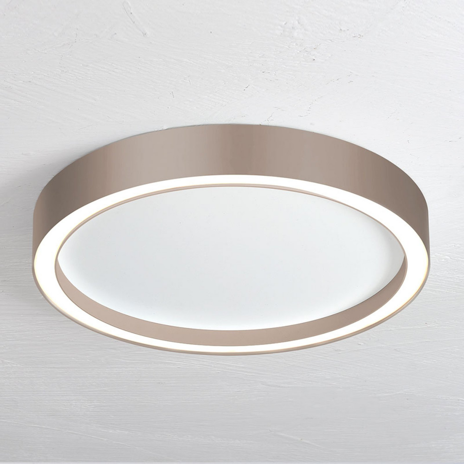 B-Ware Bopp Deckenleuchte Lampe Led Aura Rund Aluminium Weiß Taupe Wohnraumleuchte - 4011895496584