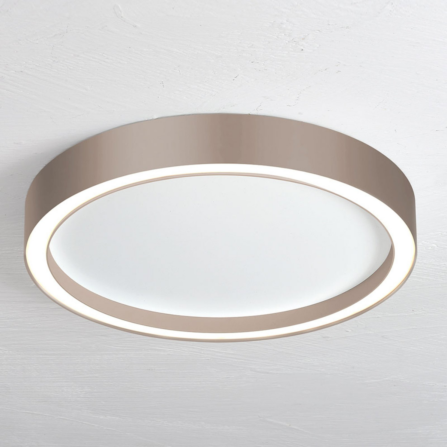 B-Ware Bopp Aura Led Deckenleuchte Lampe Led Deckenlampe ø 55cm Weiß Taupe - 4011895496607