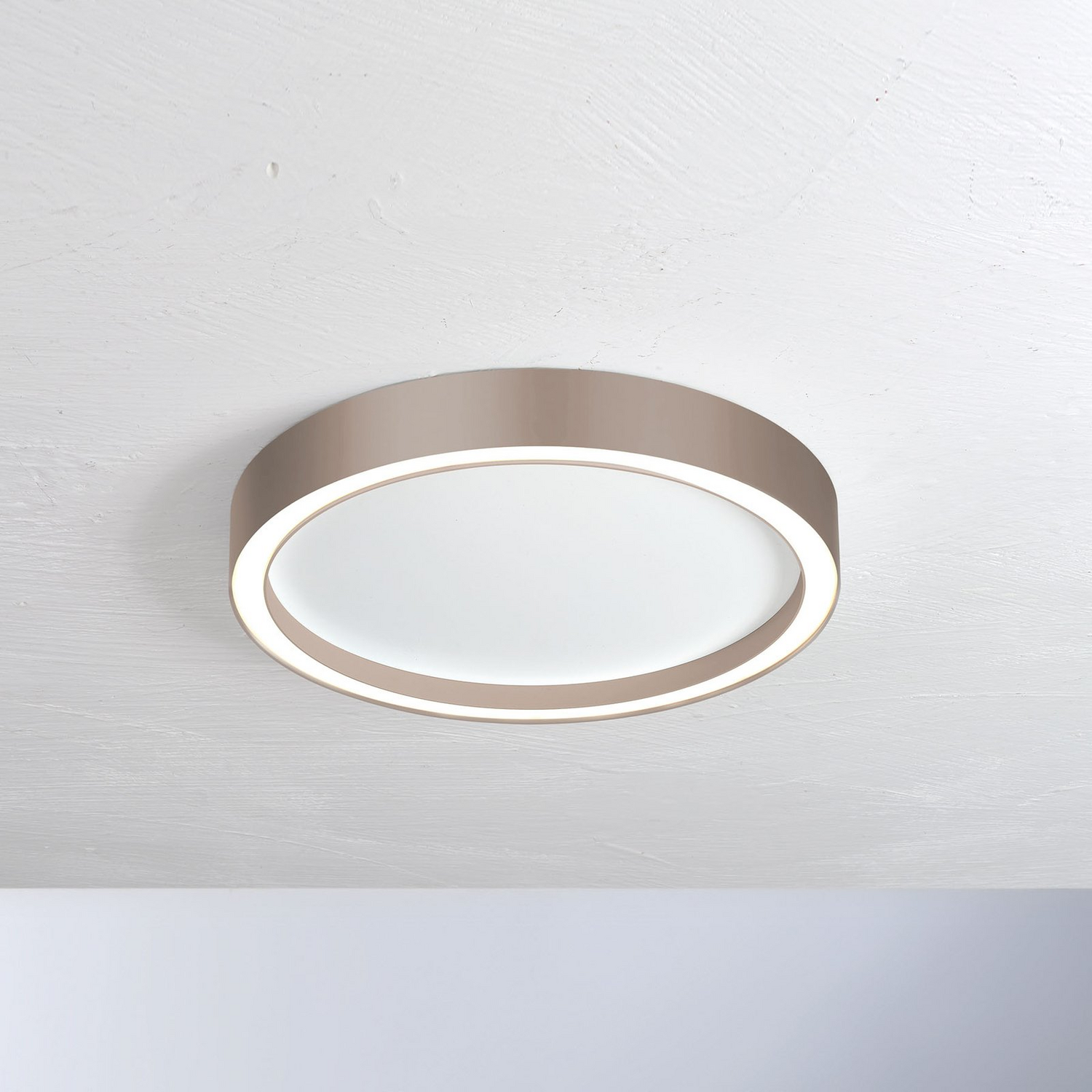 B-Ware Bopp Aura Led Deckenleuchte Lampe Led Deckenlampe ø 55cm Weiß Taupe - 4011895496607