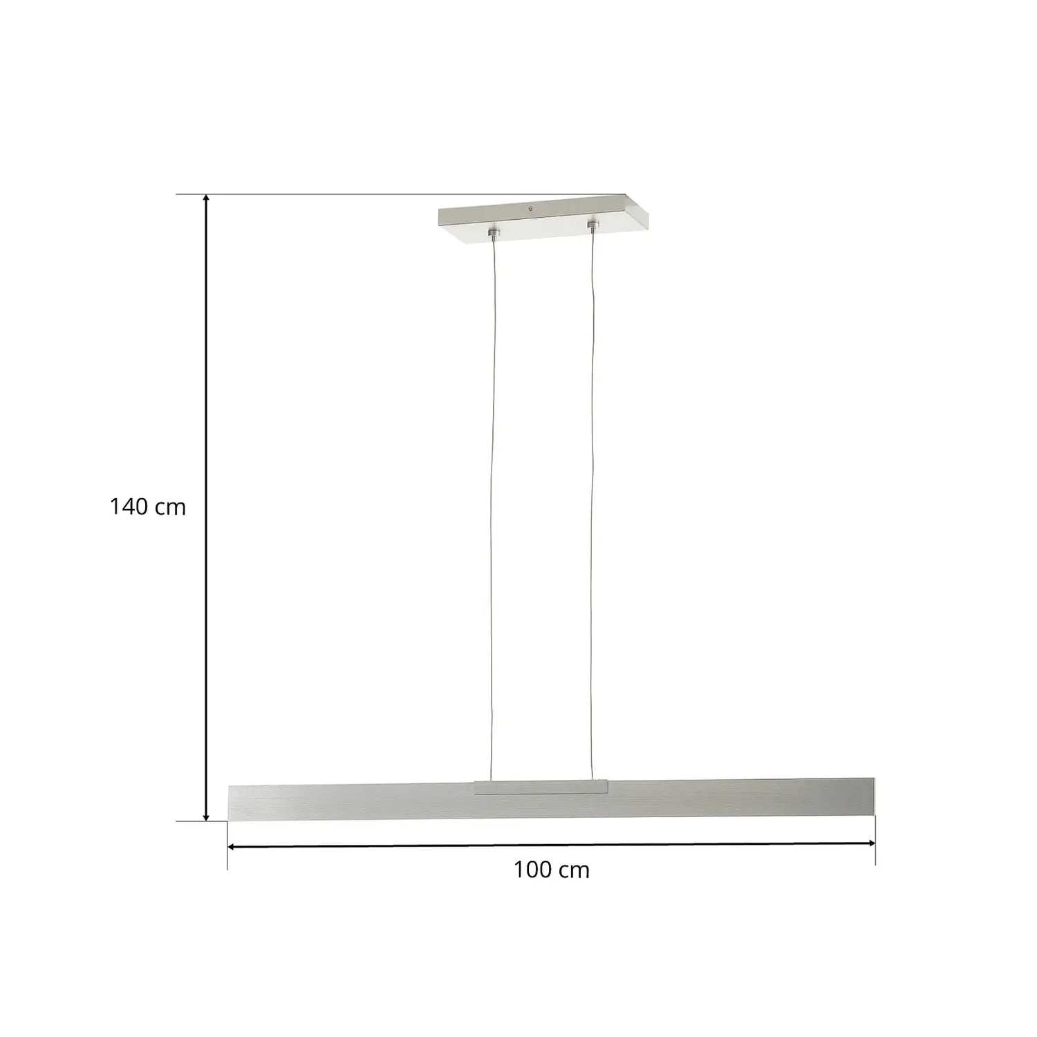 B-Ware Bopp Nano Led Hängeleuchte Pendelleuchte Aluminium Lampe Länge 100cm Touch Dimm - 4011895469601