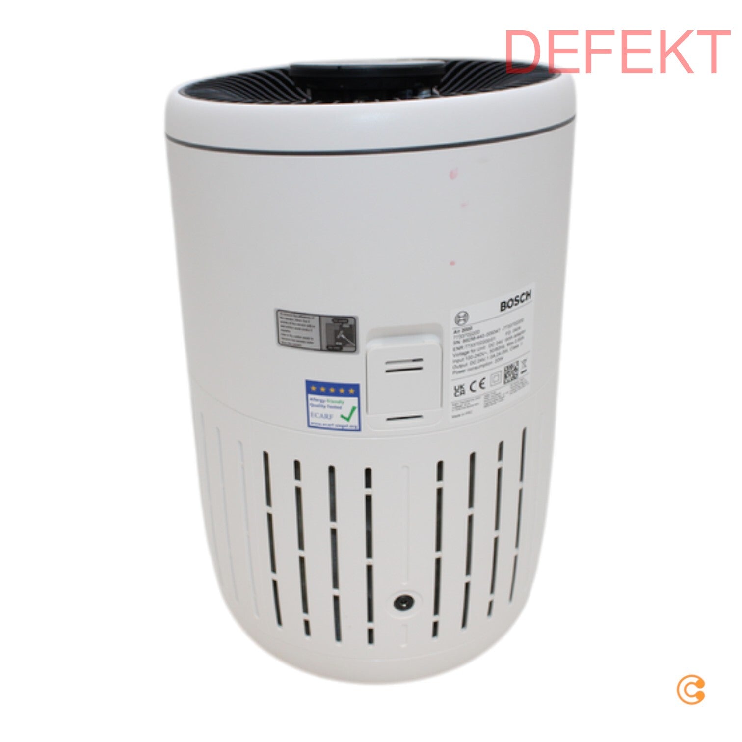 D-Ware Bosch Home Comfort 7733702200 Air 2000 Luftreiniger Reinigung 37 M² Defektware - 4062321717988