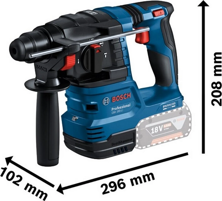 Bosch Akku Bohrhammer Elektrowerkzeug Sds Plus Gbh 18 V 22 L Boxx Ohne Akku B-Ware - 4053423243734