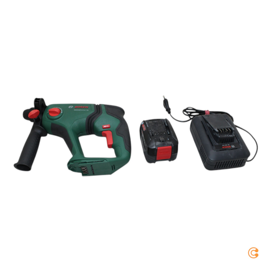Bosch Akku Bohrhammer Universal Hammer 18 V Akku 4 Ah Ladegerät Siehe Text/Foto C-Ware - 4053423233353