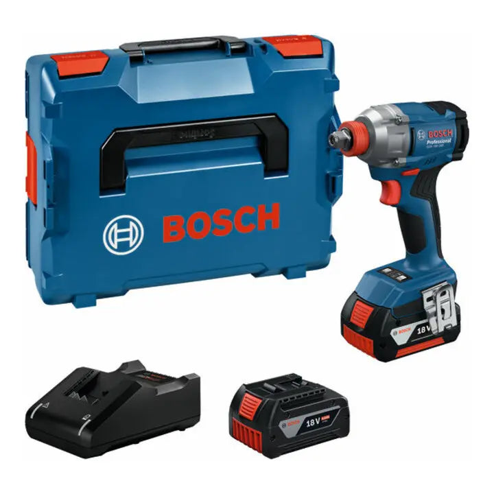 B-Ware Bosch Akku Drehschlagschrauber Schlagschrauber Gdx 18 V 285 Akku Schrauber Set - 4053423324822