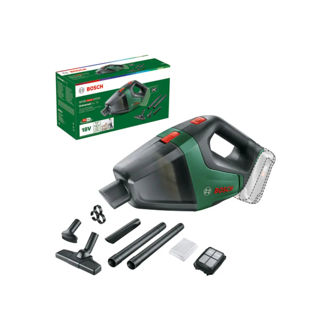 B-Ware Bosch Akku Handstaubsauger Handstaubsauger Universal Vac 18 Bodenreiniger  - 4059952570167