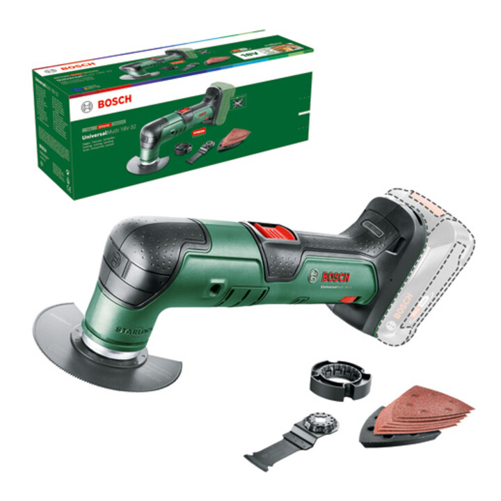 B-Ware Bosch Akku Multifunktionswerkzeug Gerät Werkzeug 18 V 32 Karton Universal Multi
