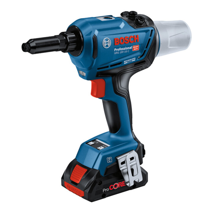 Bosch Akku Nietpistole Nietgerät Blindnietpistole 18 V 16 C Bluetooth Zugkraft  B-Ware - 4059952570471