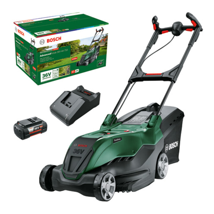 Bosch Akku Rasenmäher Mäher Advanced Rotak 36 V 44 750 36 V 4 Ah Akku Ladegerät B-Ware - 4059952658070
