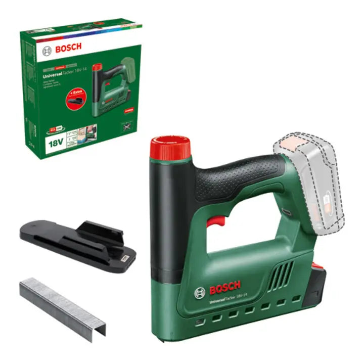 B-Ware Bosch Akku Tacker Klammergerät Tacker 18 V 1000 Klammern Papierabstandshalter - 4053423251180