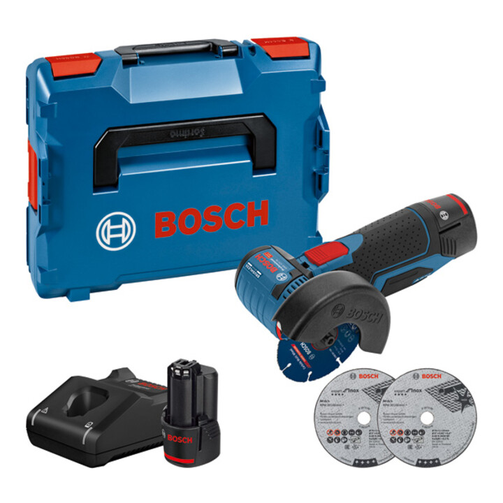 B-Ware Bosch Akku Winkelschleifer Gws Schleifgerät 12 V 76 Li Ion Akku Set 2x3 Ah