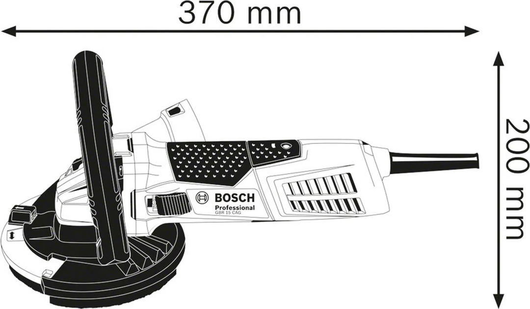 Bosch Betonschleifer Gbr 15 Cag Schleifmaschine Betonrandgerät 1500 W Schleifer B-Ware - 3165140743389