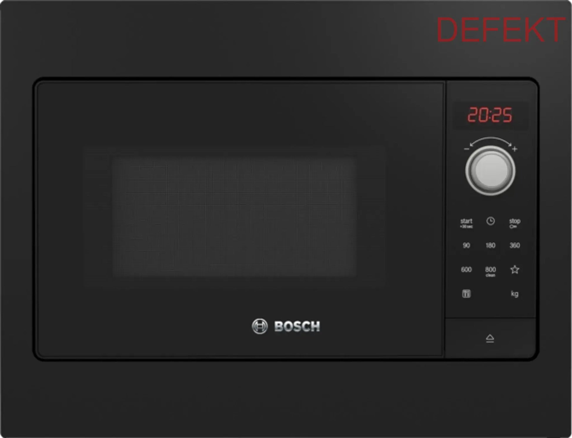 D-Ware Bosch Mikrowelle Einbaugerät Mikrowellenofen Schwarz Led Display Defektware - 4242005291243