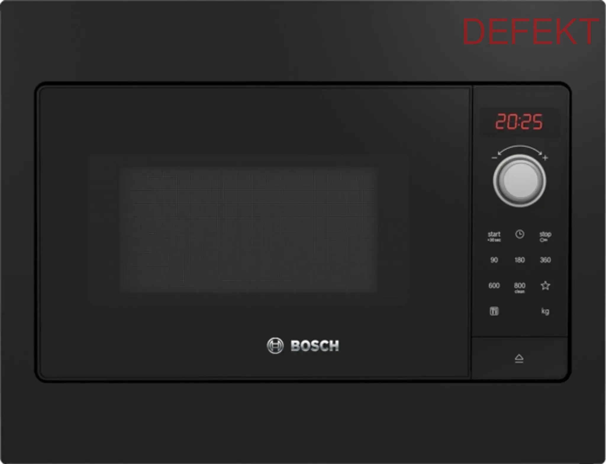D-Ware Bosch Mikrowelle Einbaugerät Mikrowellenofen Schwarz Led Display Defektware - 4242005291243