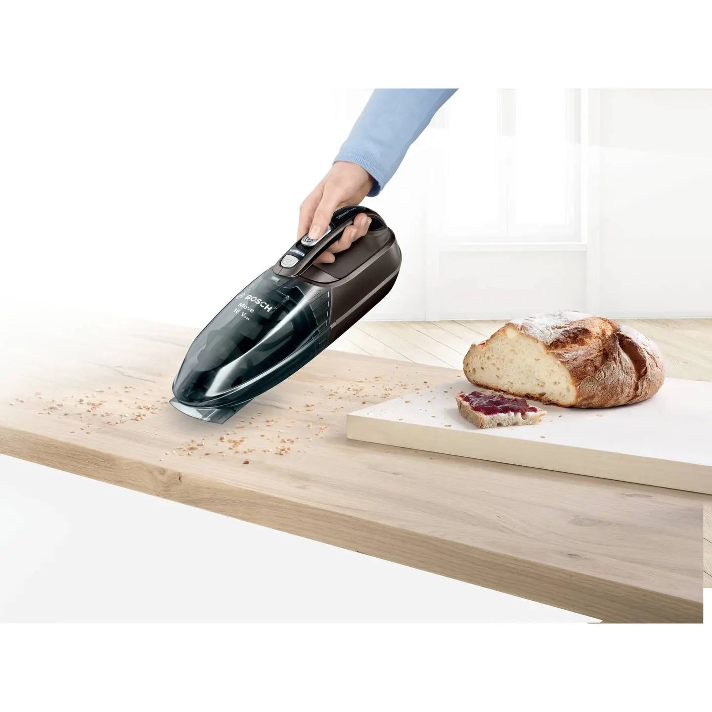 B-Ware Bosch Akku Handstaubsauger Akkustaubsauger Move Lithium Staubsauger Grau 16 V - 4242005190874
