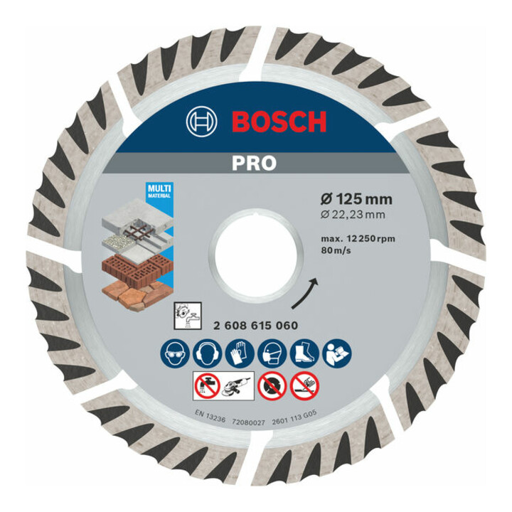 B-Ware Bosch Diamanttrennscheibe Trennblatt Universal Beton 125 X 22 23 X 2 X 10 Mm