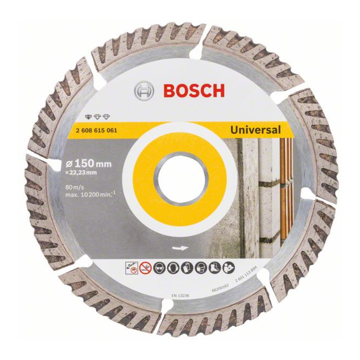 Bosch Diamanttrennscheibe Scheibe Trennscheibe 150x2223x24x10mm 2 Stück B-Ware - 3165140869713