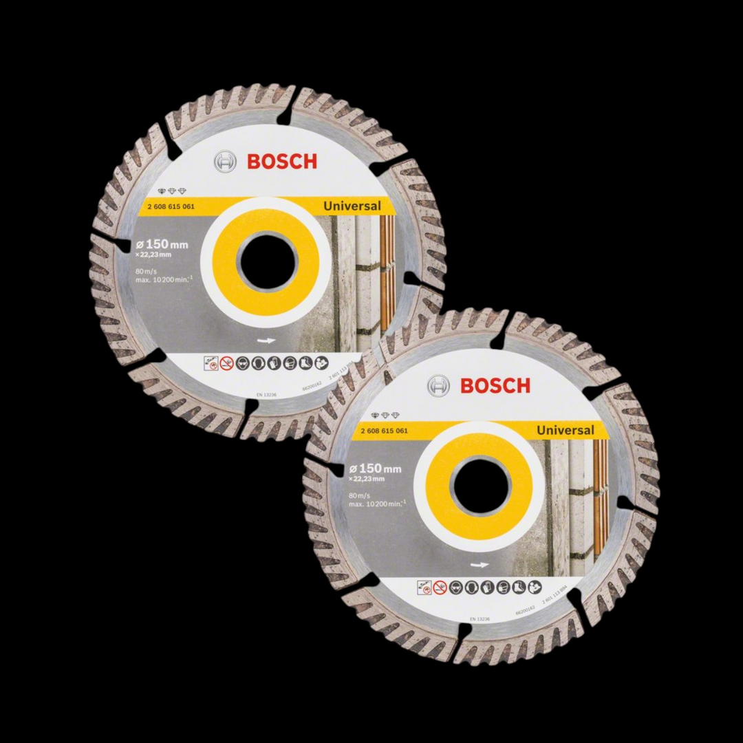 Bosch Diamanttrennscheibe Scheibe Trennscheibe 150x2223x24x10mm 2 Stück B-Ware - 3165140869713