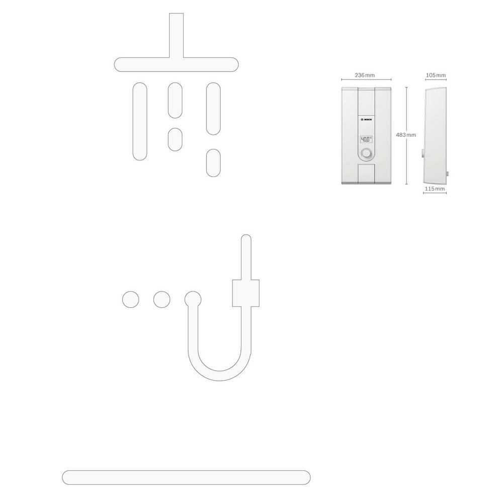 B-Ware Bosch 7736505730 Durchlauf Erhitzer Eek A Tronic Advanced Aqua Stop Elektronisch - 4062321020187
