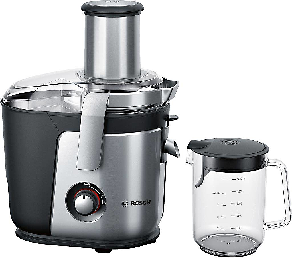 B-Ware Bosch Haushalt Mes4010 Entsafter 1200 W 1.5 L Keramikmesser Schwarz Silber (M355