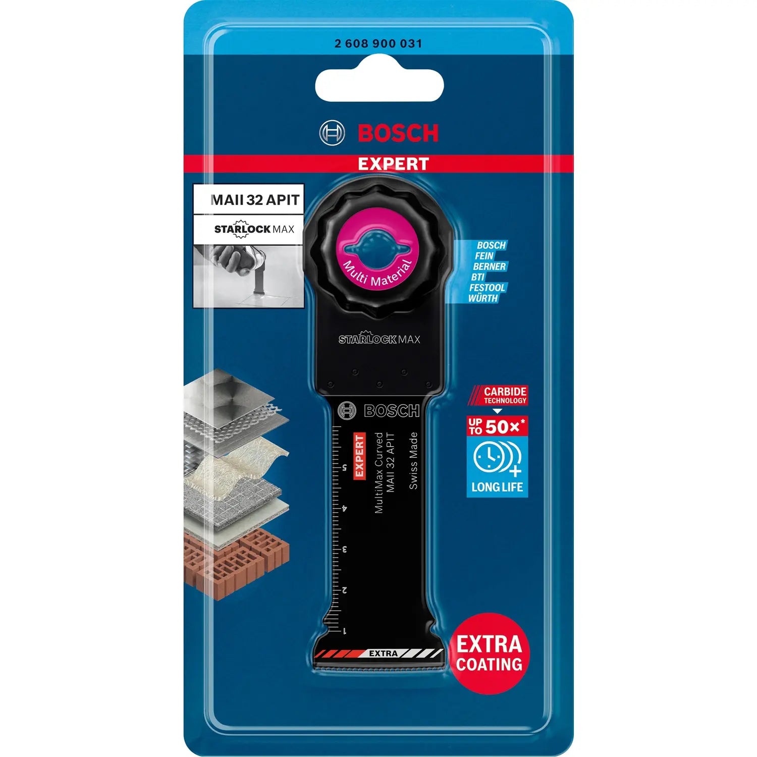 B-Ware Bosch Sägeblatt Schneide Klinge Multifunktionswerkzeug Expert Multi Max 32 Mm - 4059952530833