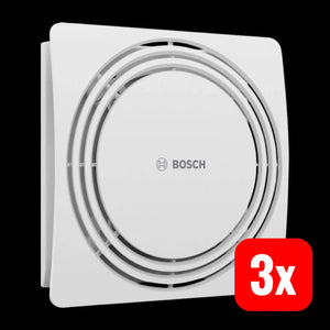 B-Ware Bosch Fan 1900 W125 Wandlüfter Deckenlüfter Badlüfter Weiß Lüfter 3 Stück