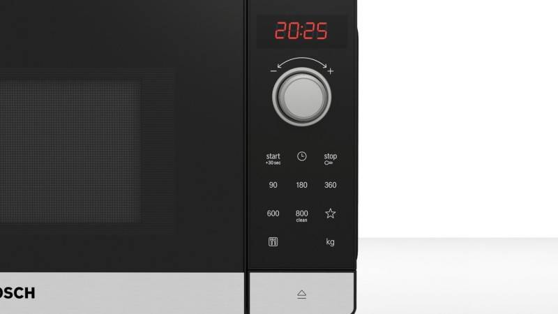 B-Ware Bosch Mikrowelle Ofen Ffl023 Ms2 20l 800 W Schwarz Drehteller 27cm 442x260x345799 - 4242005296835
